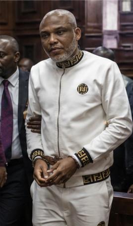 IPOB Leader Mazi Nnamdi Kanu in court