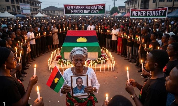 Candlelight procession during Biafra Heroes Remembrance Day