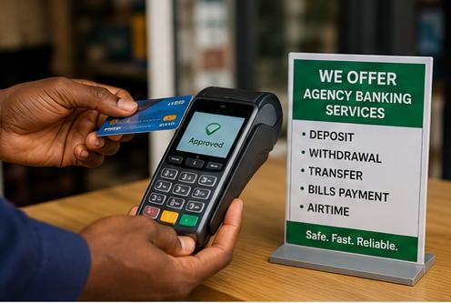 Setting up a kiosk for a stable daily income stream via agency banking