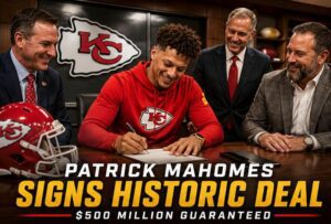 Patrick Mahomes signs historic $500M guaranteed NFL deal with Kansas City Chiefs